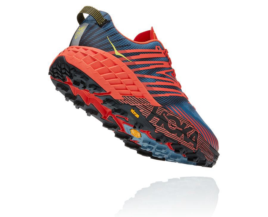 Chaussure Trail Hoka One One Speedgoat 4 Homme - Rouge - VYN-582791